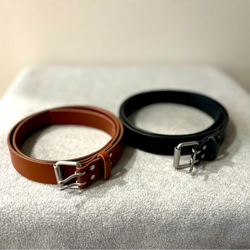 Gap Leather Belts (2 piece bundle); Brown and Black
